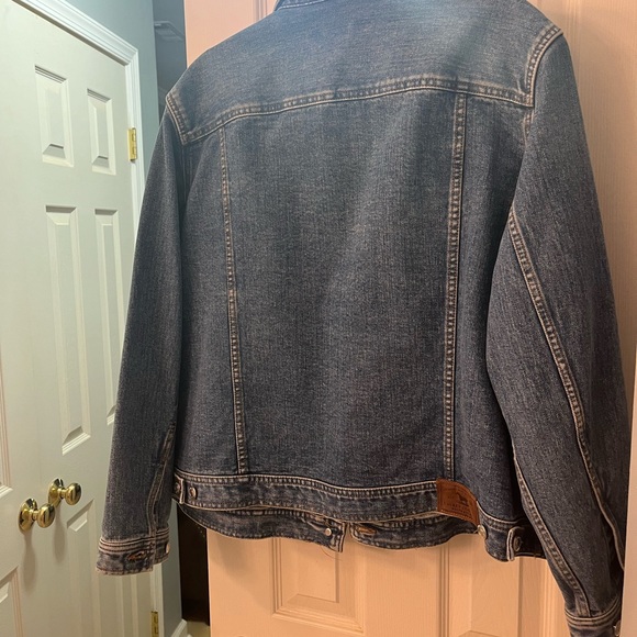 Lauren Jean (Ralph Lauren) Distressed Denim Jean Jacket with pockets - Picture 8 of 8